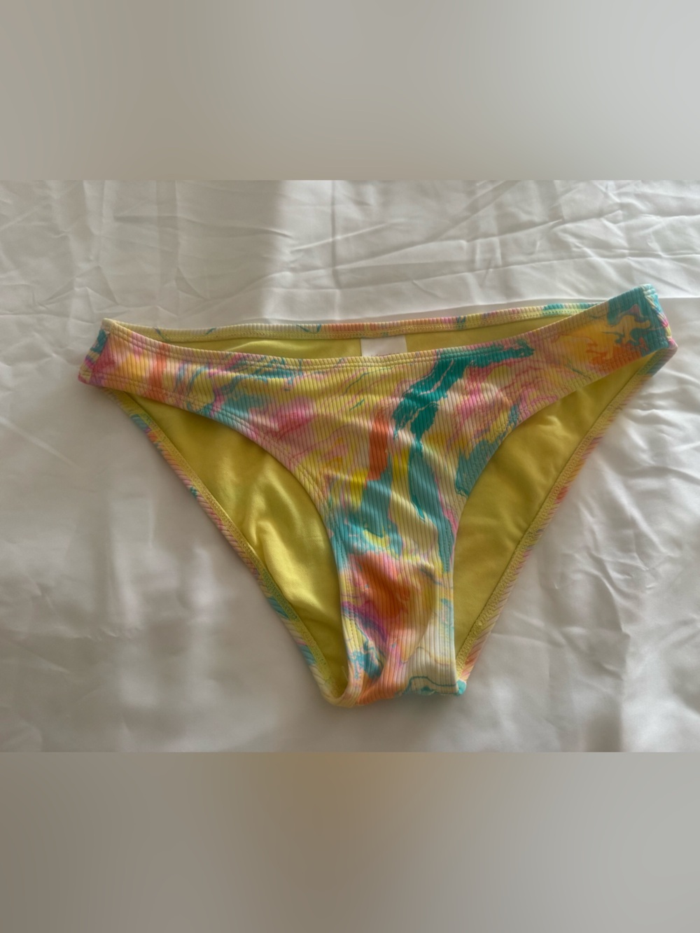 Xhilaration Yellow Tie-Dye Girls Bikini Bottoms